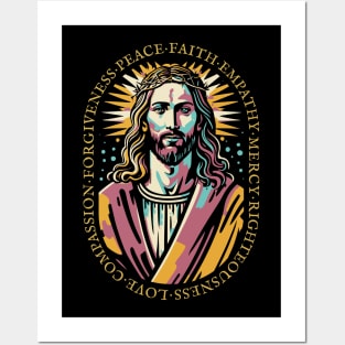 Jesus Christ Love Faith Christian Gift Idea Posters and Art